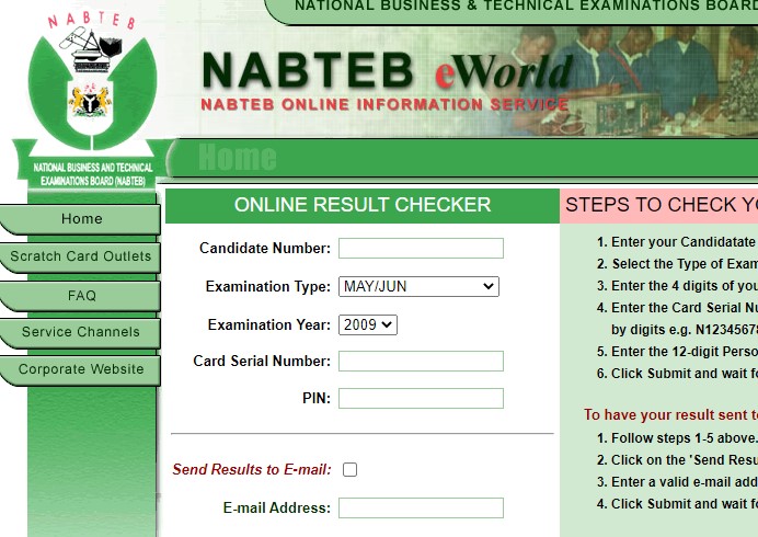 Nabteb result