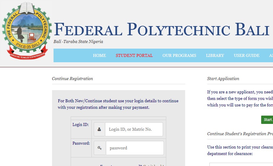 Federal Poly Bali post utme