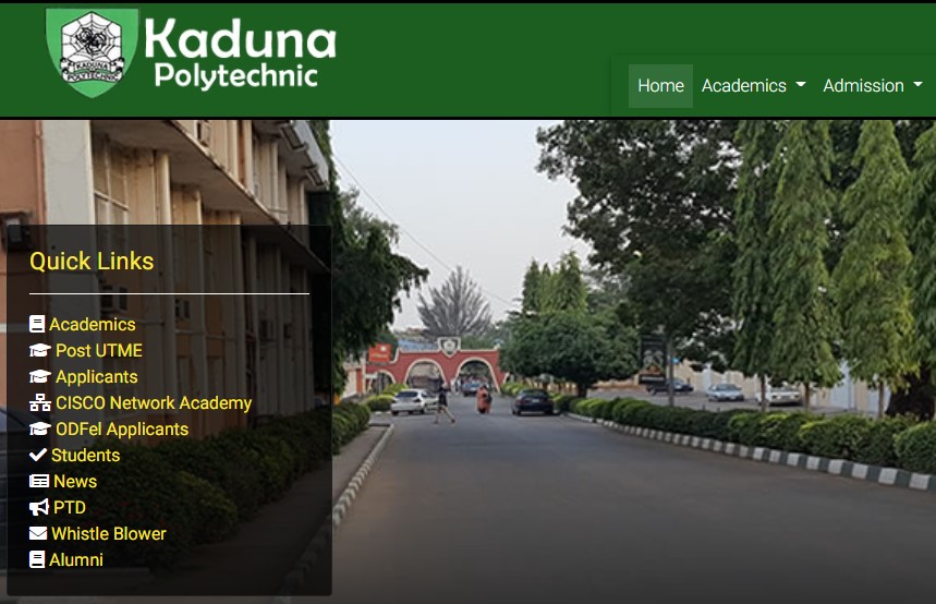 Kaduna poly admission list