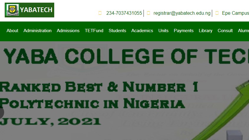 Yabatech admission list