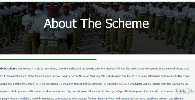 NYSC Registration